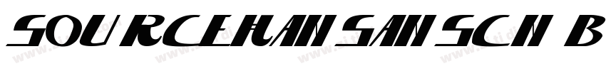 sourcehansansCN B lo字体转换